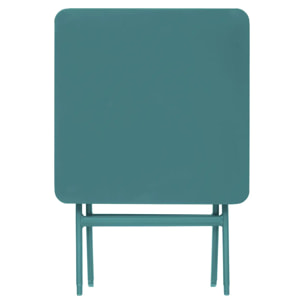Table d'appoint de jardin Greensboro 40x40cm vert opale
