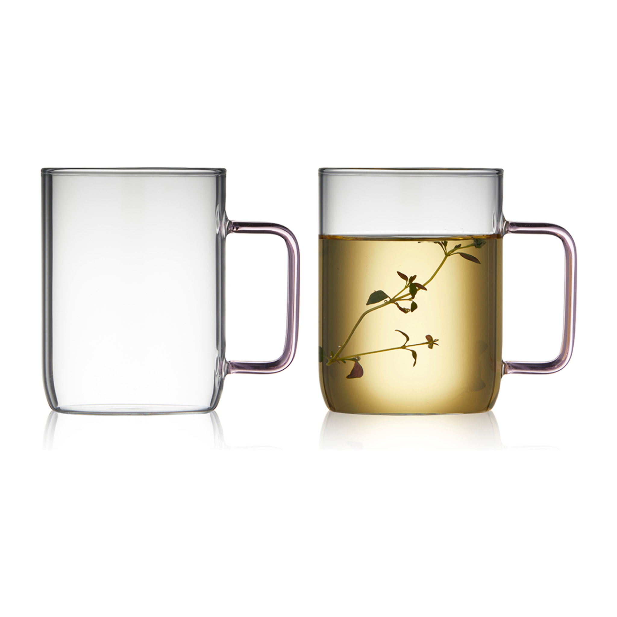 Set de 2 mugs en verre Torino 40cl