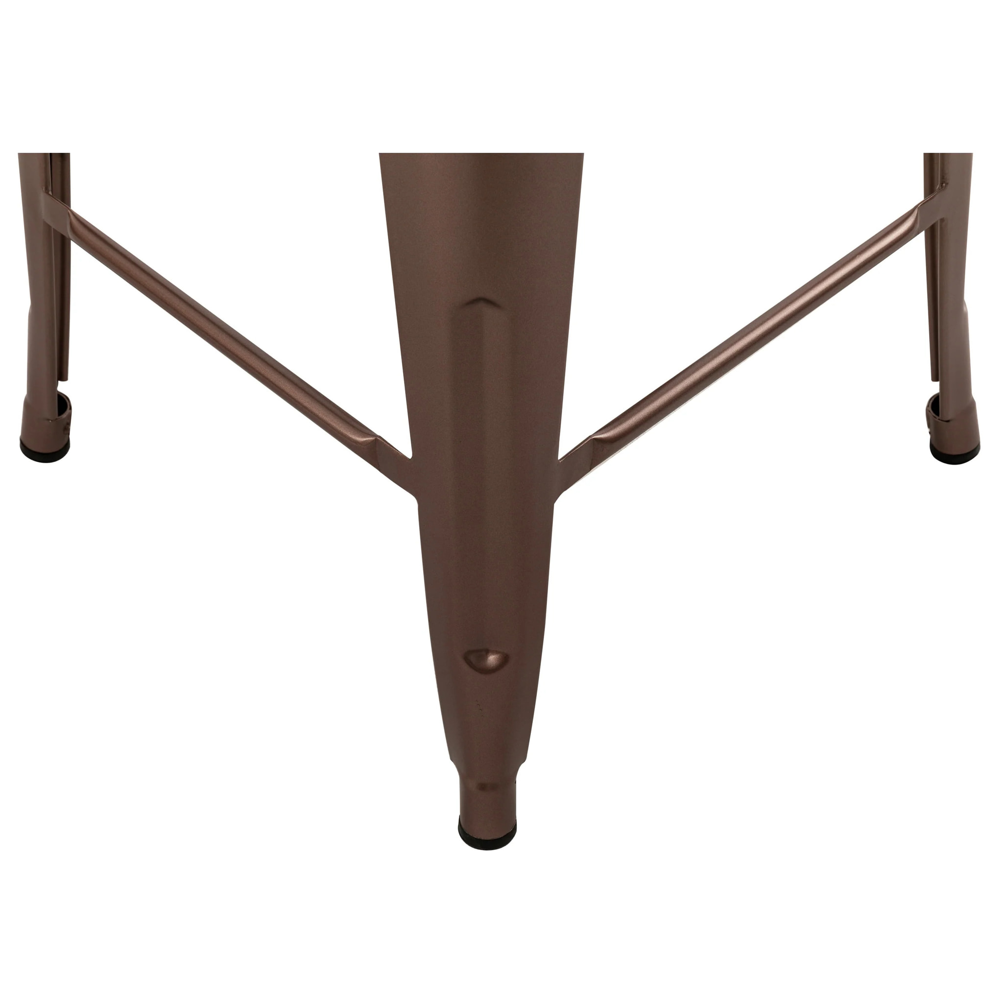 Lot de 2 chaises pour îlot central 67 cm en métal cuivre - Indus