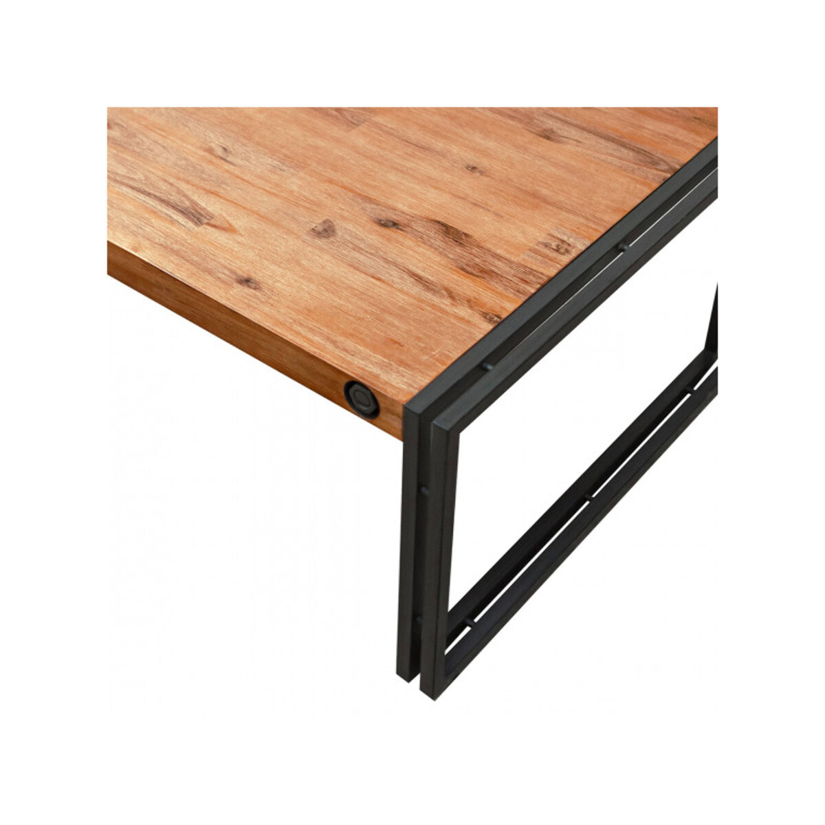 Table basse en bois et métal 110x70cm - ATELIER