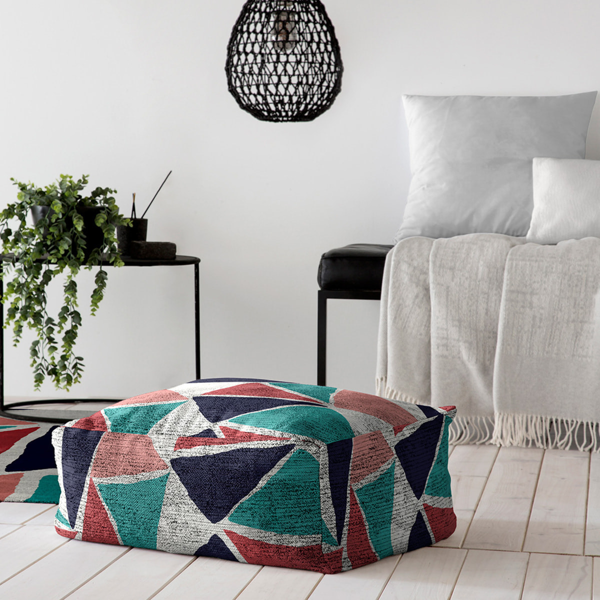 Pouf amovible en coton NAF NAF ADAME