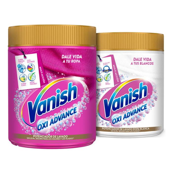 PACK VANISH POLVO WHITE+PINK 400G+400G