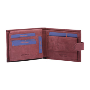 Portafoglio uomo in vera pelle - Modello False - Casual - 10.5 x 13.0 x 3.0 cm