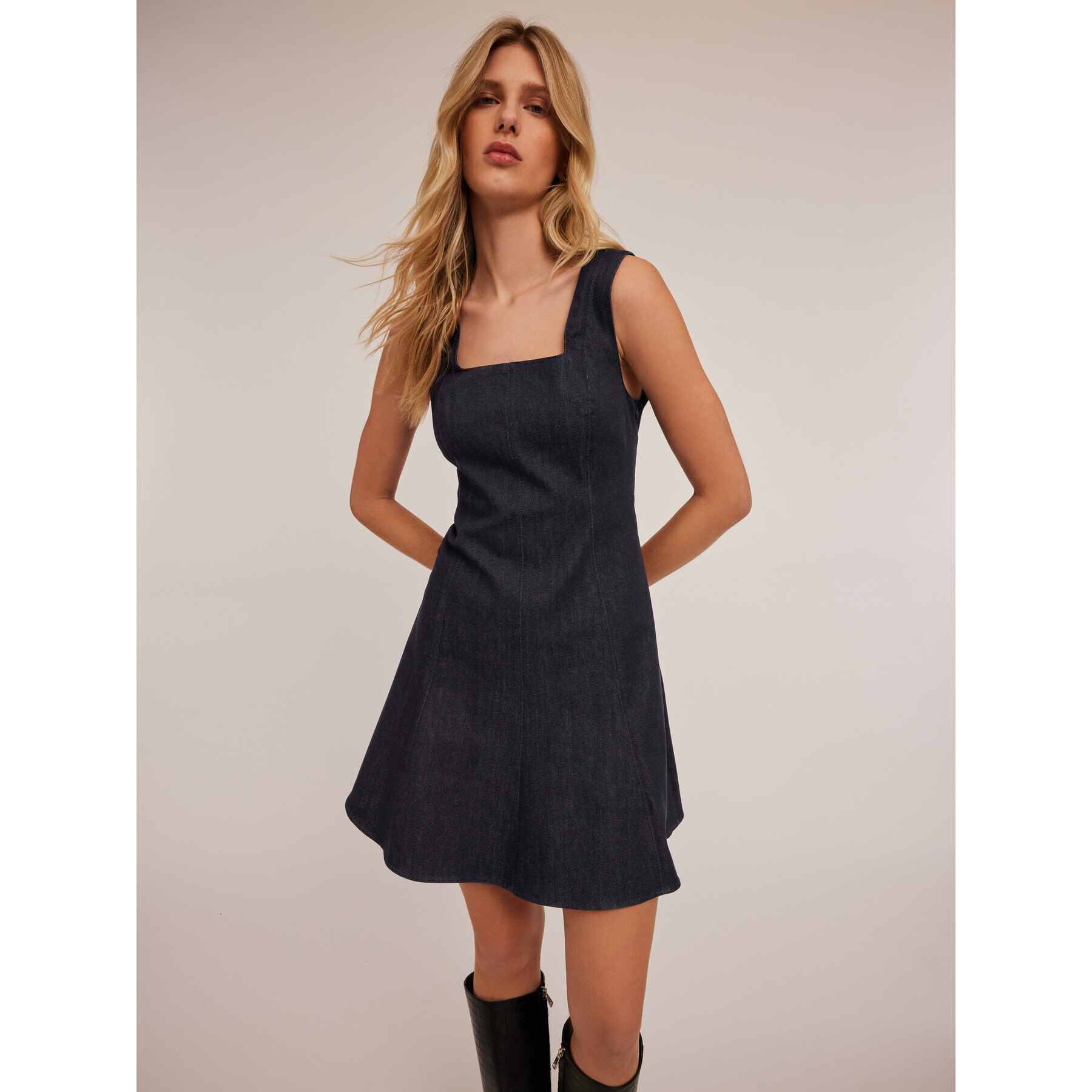 Motivi - Vestito mini in denim - Blu
