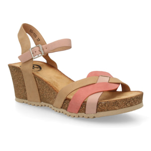 Sandalia cuña bio mujer cómoda verano