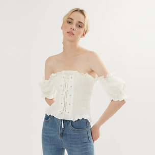 BLUSA TOP OFF-SHOULDER