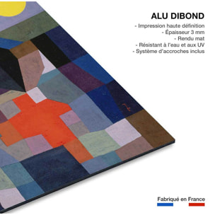 Tableau d'art classique Paul Klee Feu par Pleine Lune Tableau alu Dibond