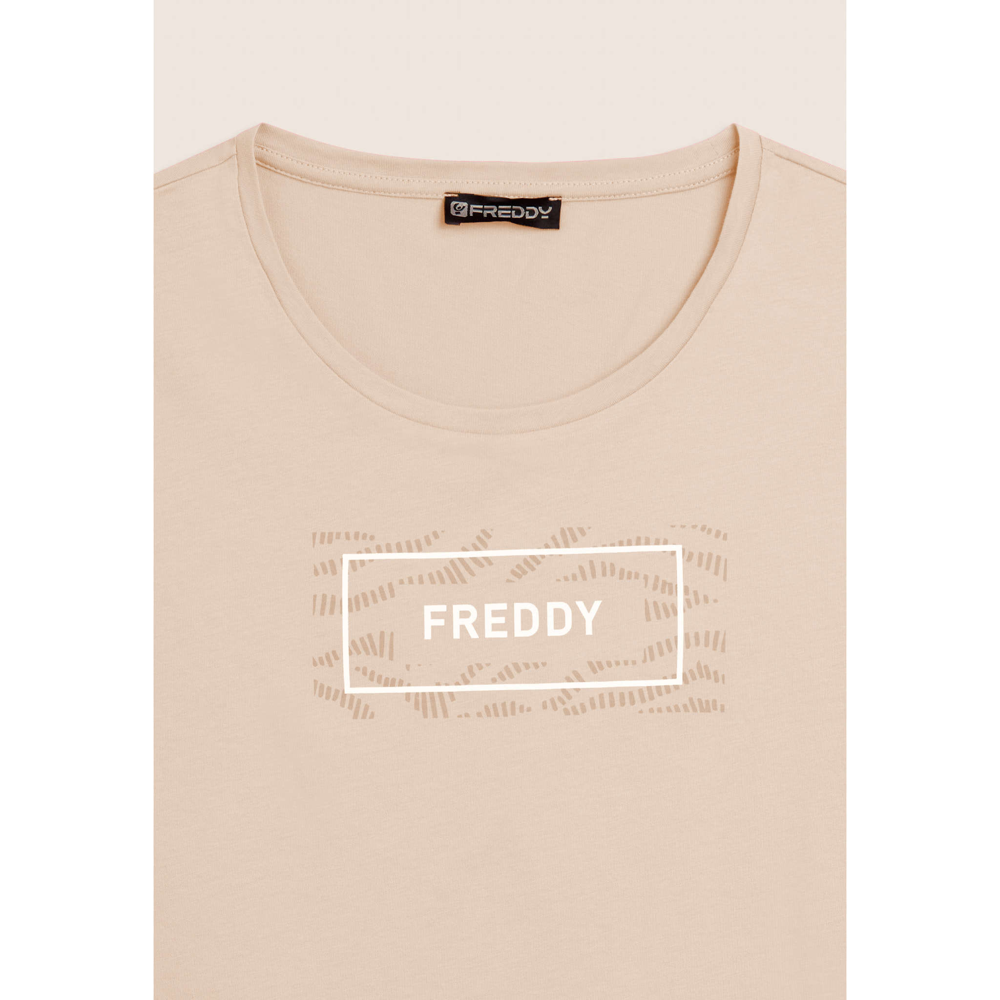 T-shirt con Logo FREDDY su Grafica Ondulata