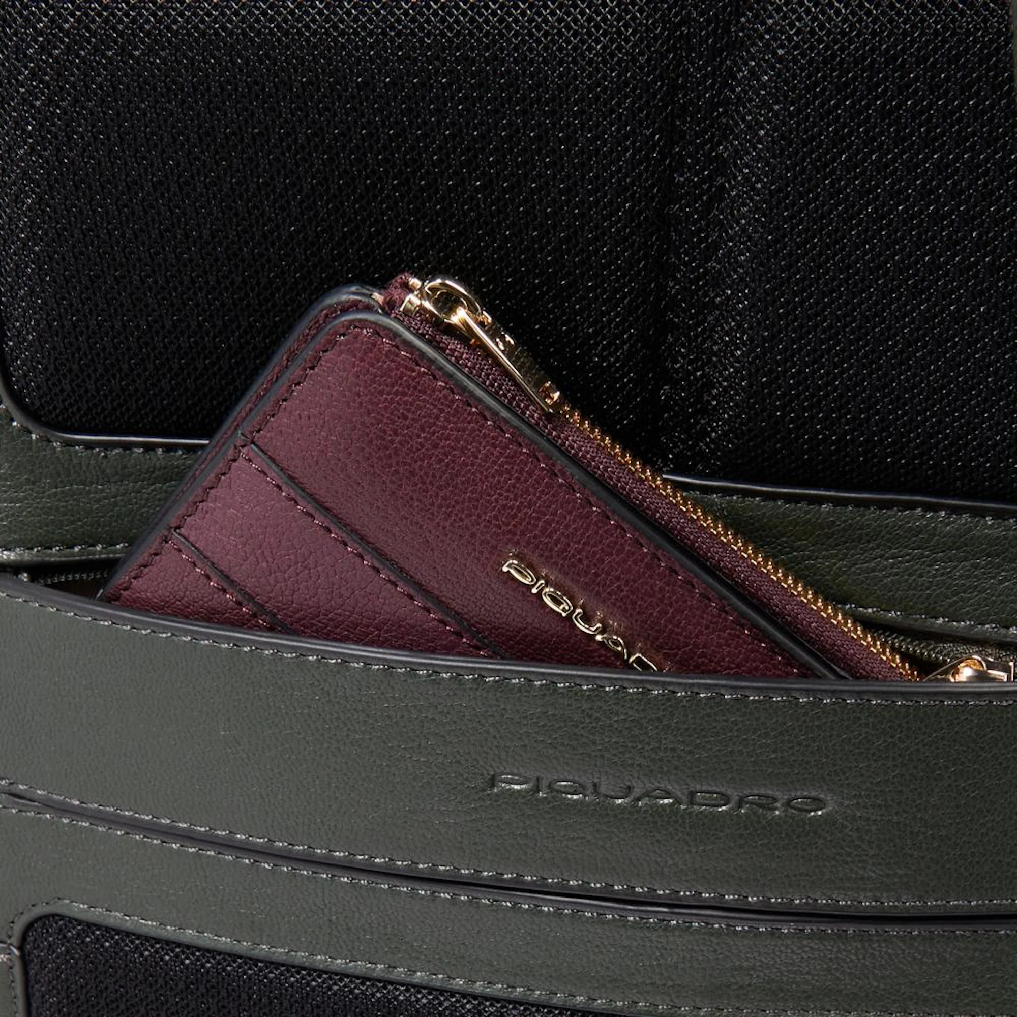 Piquadro Zaino porta pc e porta iPad® con protezioni antiurto e RFID