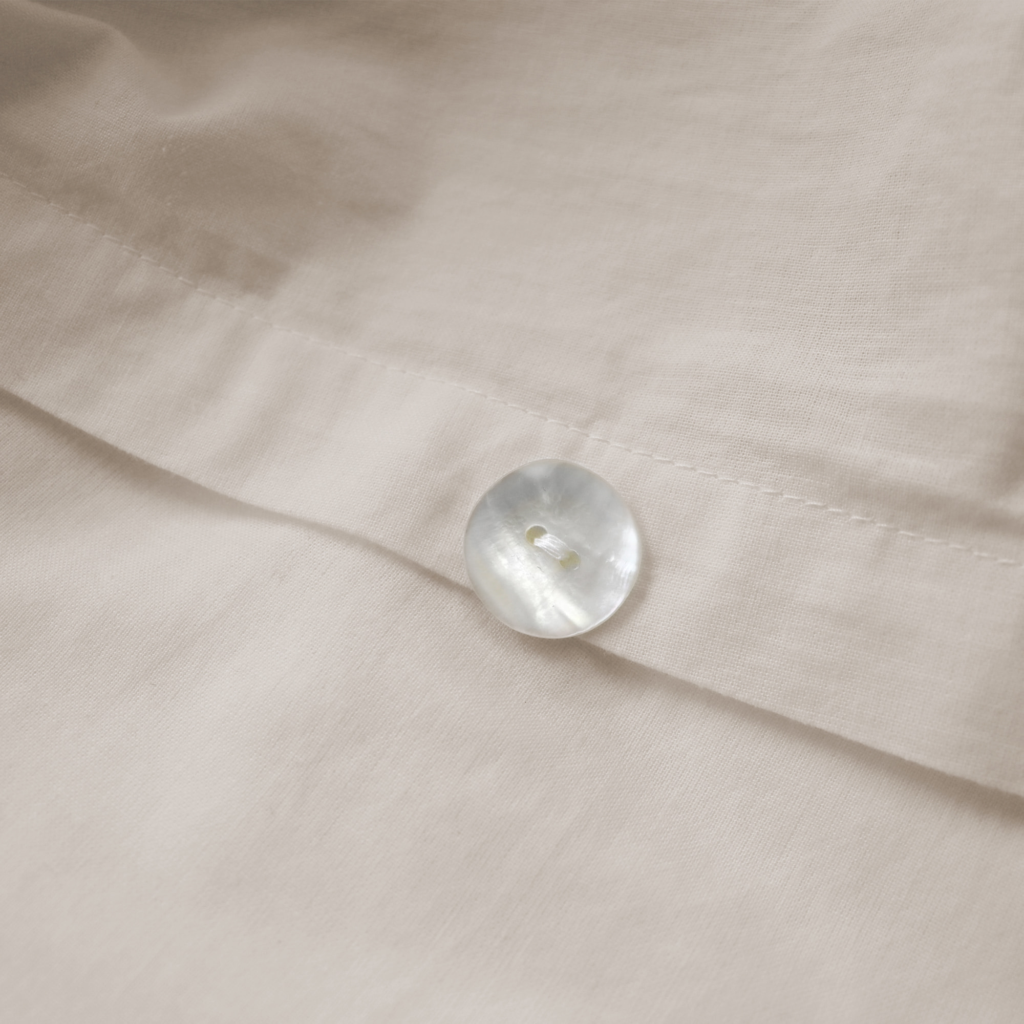 Parure de lit unie en coton taies à volant, COTON LAVÉ