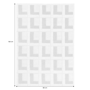 Tapis intérieur motifs géométriques crème EVE