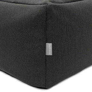 Puff desenfundable MINK negro 50x50x25 cm. Disponible en varios colores