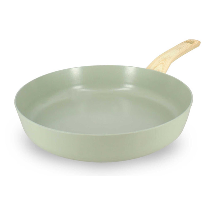 Poêle en revêtement céramique 28cm céladon - tous feux COLORAMA