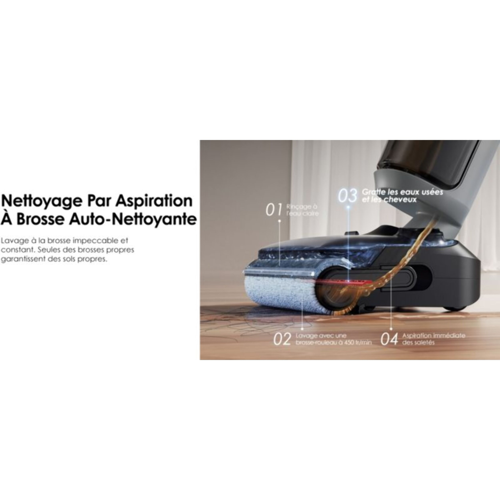 Aspirateur laveur TINECO Floor One i5 Stretch Plus Light gris