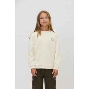 SUDADERA KIDS NATURE BLANCO ROTO