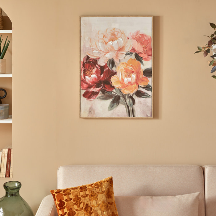 Toile peinte encadrée "Ophelia" 52x72cm