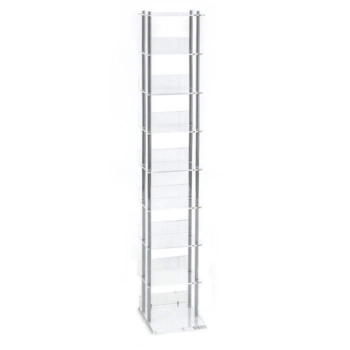 TOMASUCCI porta CD a colonna LATINA Transparente