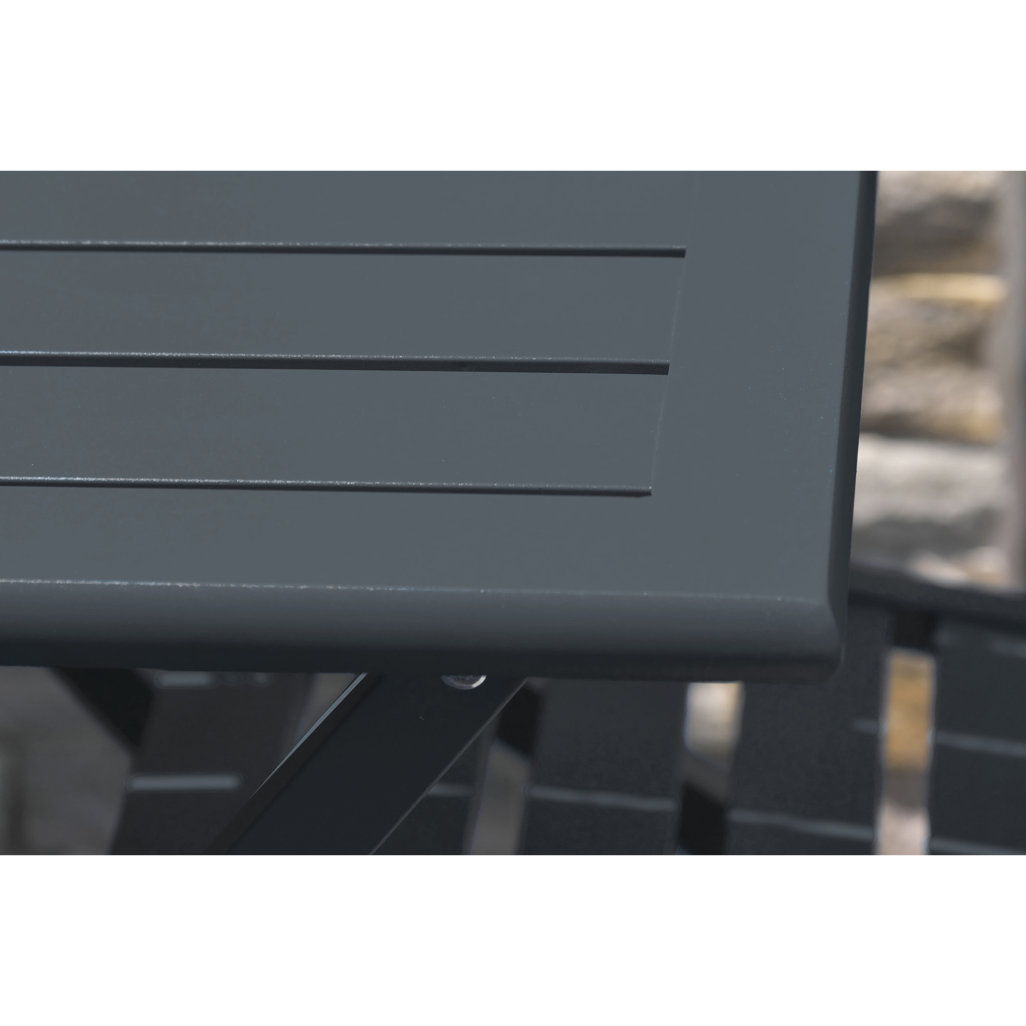 MARIUS - Table de jardin pliante en aluminium