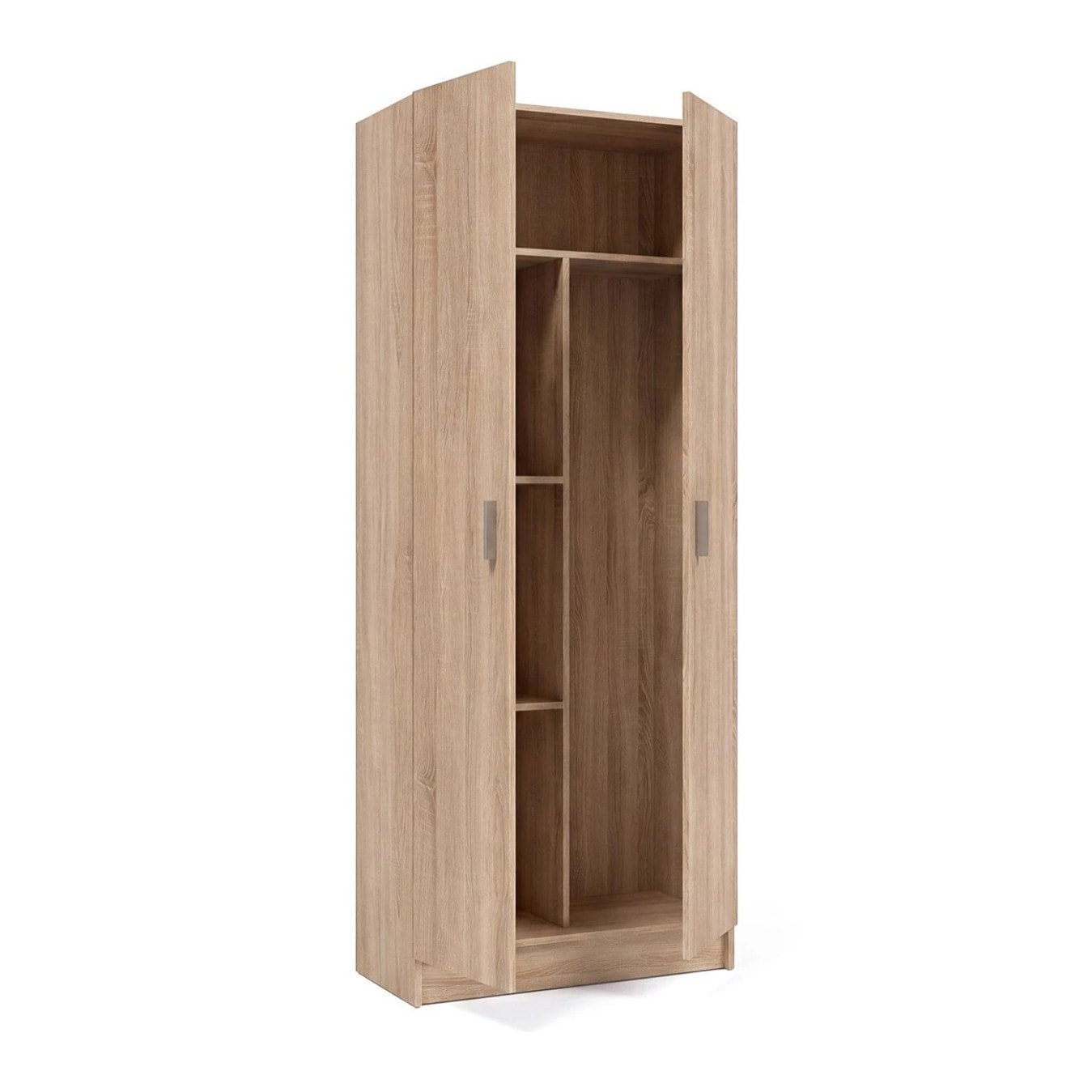 Armario de 2 puertas en roble canadian 73x180 cm Multi Useful 73 Roble