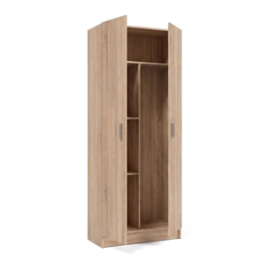 Armario de 2 puertas en roble canadian 73x180 cm Multi Useful 73 Roble
