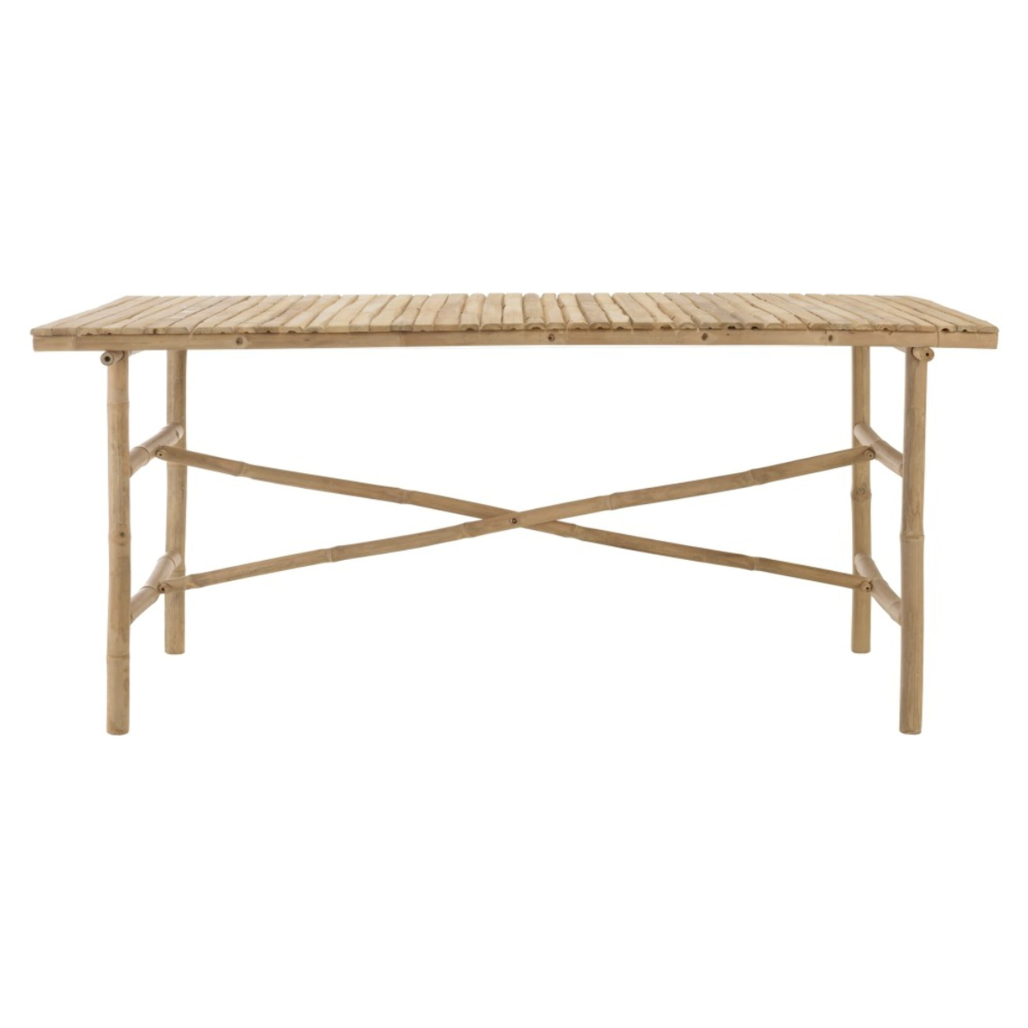 VITAL - Table à manger en bambou 160x80cm