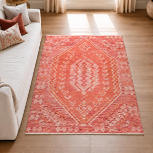 Tapis berbère, motif authentique, kilim tissé plat, VOVUJI