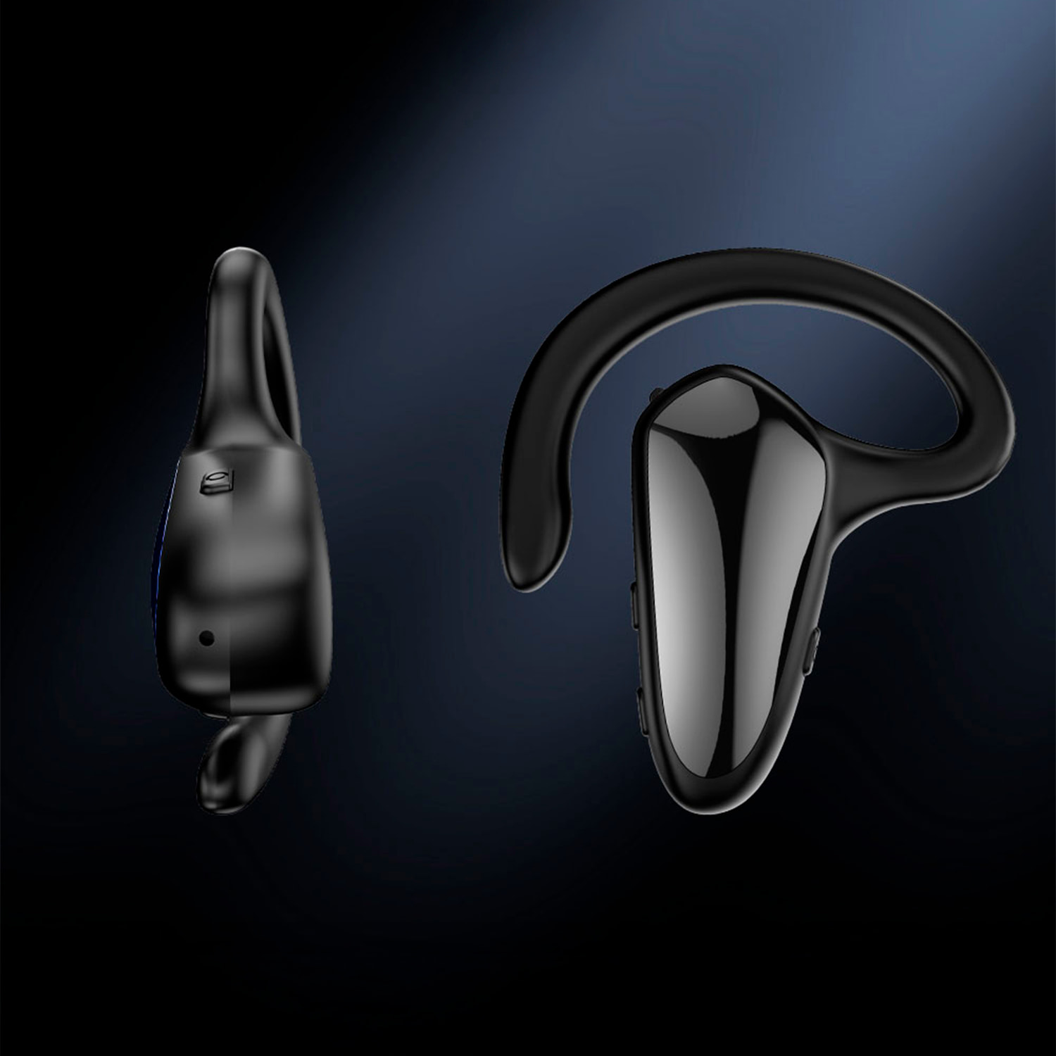 Auricular Bluetooth YX02 de un solo oído con pantalla digital.