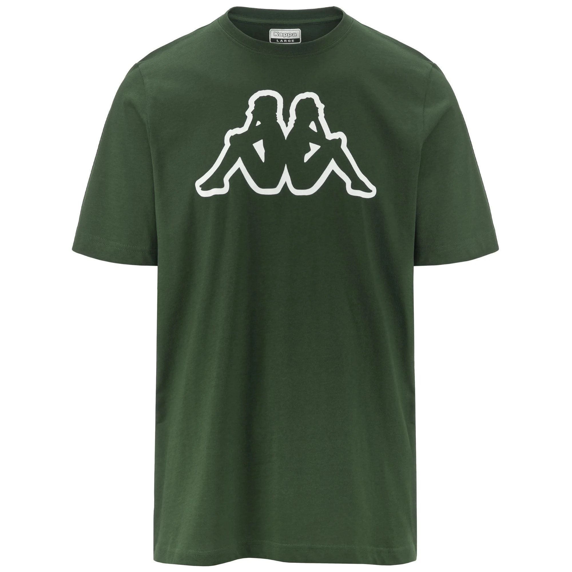T-Shirts & Top Kappa Uomo Logo Amberis Dk Verde