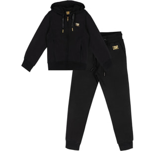 Tuta invernale da bambina con cappuccio e zip "Gold"