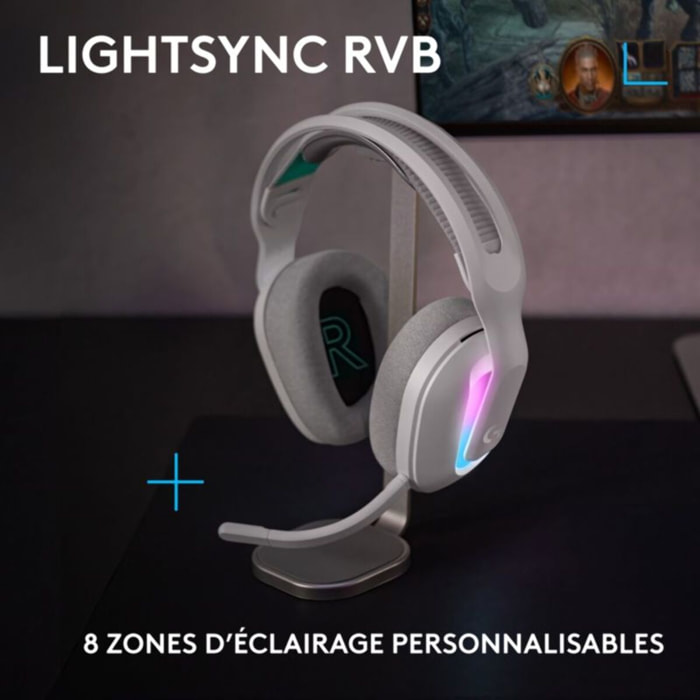 Casque gamer LOGITECH G522 LIGHTSPEED Blanc