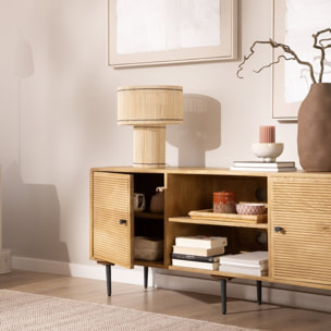 Meuble tv Boreal -bois massif de manguier-couleur bahamas naturelles 150 x 61 x 40 cm