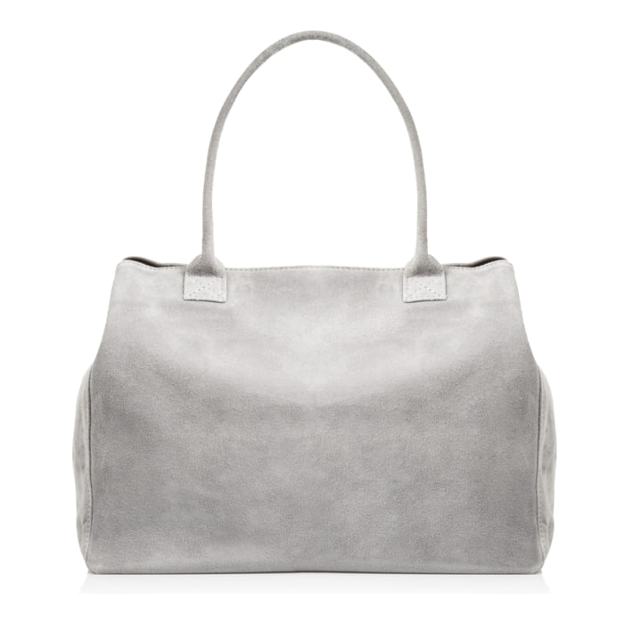 Annagrazia Borsa Shopper Donna.Pelle autentica Camoscio