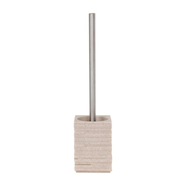 Brosse Wc avec support Polyresine LUND Beige MSV