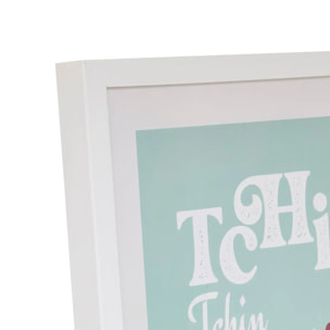 Affiche encadrée Cheri bleu clair 30x40cm