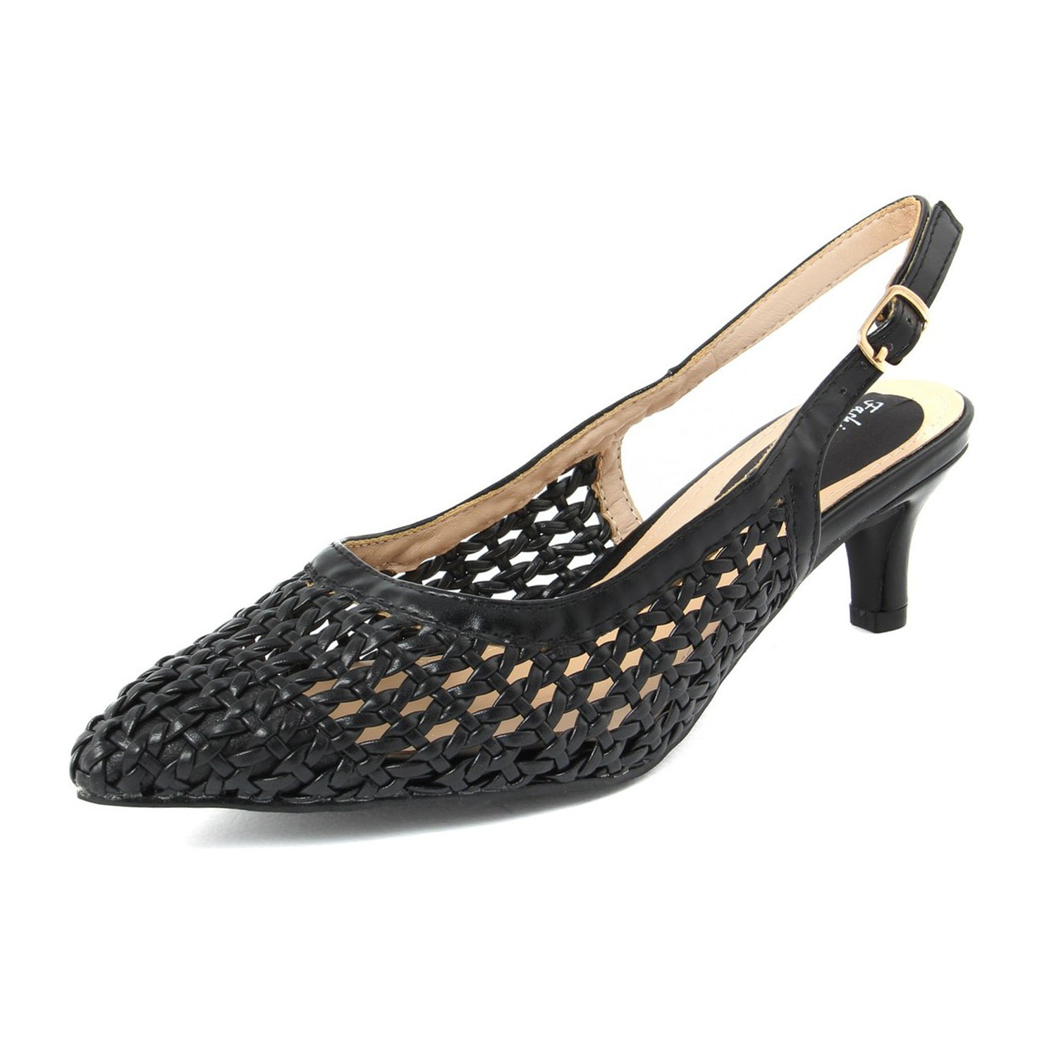 Slingback Donna colore Nero-Altezza tacco:6cm