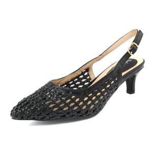 Slingback Donna colore Nero-Altezza tacco:6cm