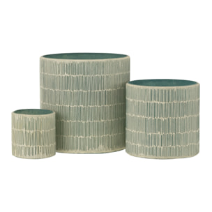 J-Line photophore Mosaique - verre - gris - large