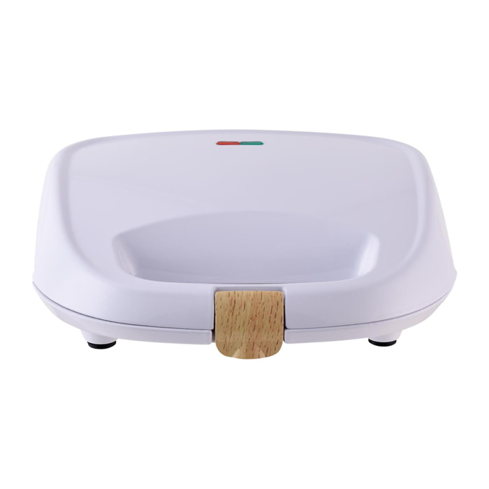 Sandwichera de 800W con revestimiento antiadherente 22x22x8,5cm