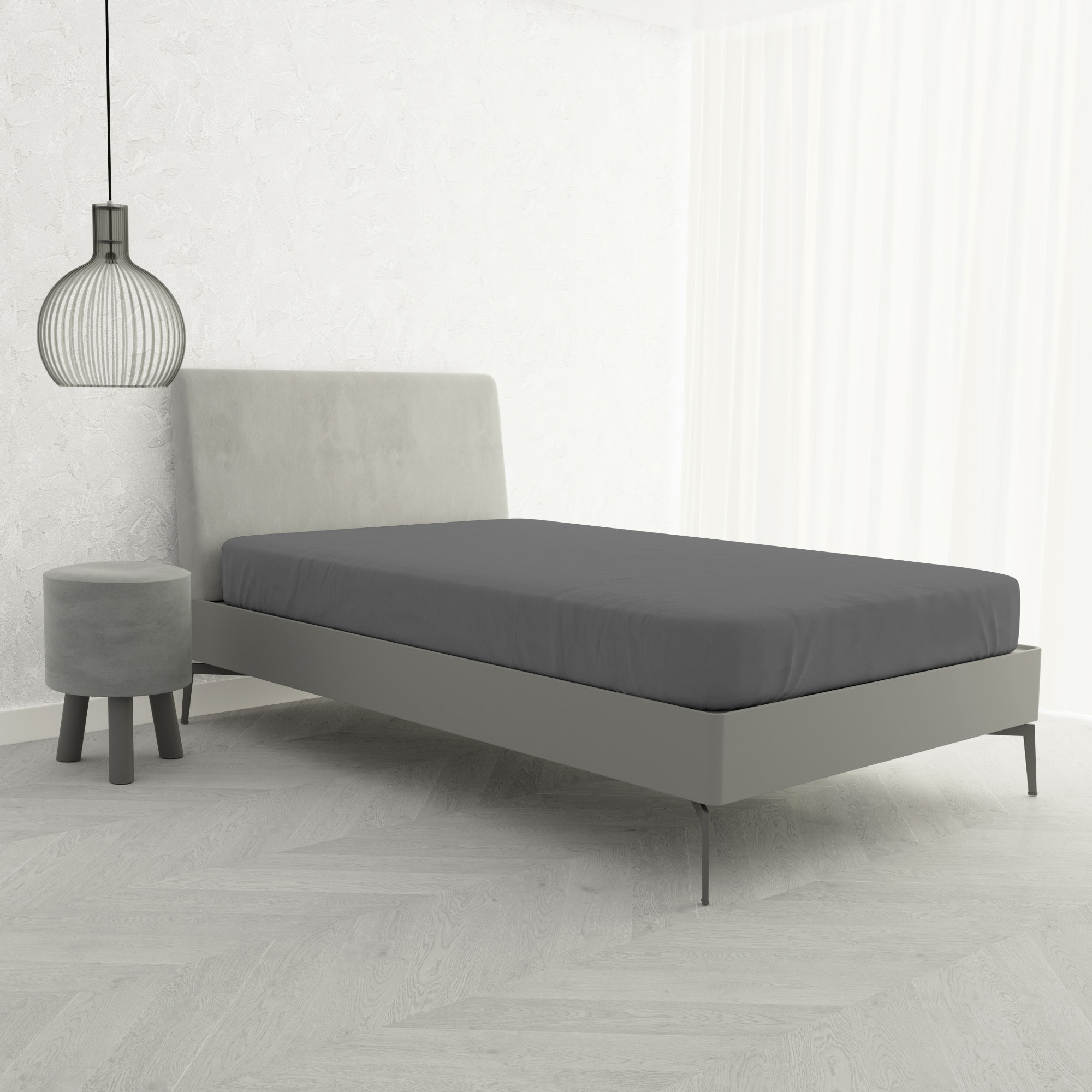 LENZUOLO SOTTO CON ANGOLI MAX COLOR, 100% COTONE MADE IN ITALY - PIAZZA E MEZZA