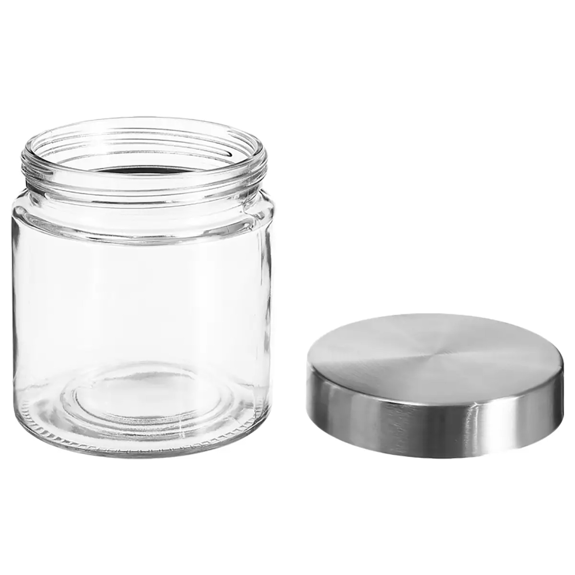 Bocal verre couvercle inox 075L Nixo