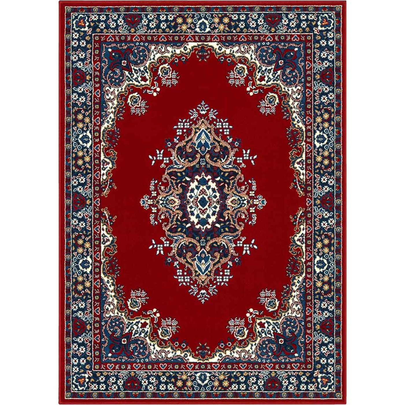 Tappeto Motivo Persiano Rosso