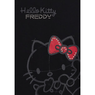 T-shirt Hello Kitty con stampa tono su tono