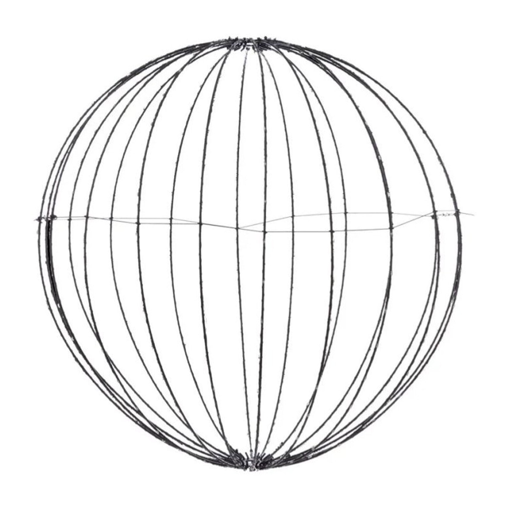 iluminación navideña de bola metálica plegable con 224 luces led rgb y control remoto