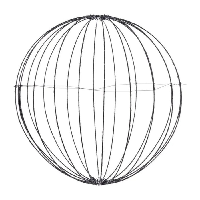 iluminación navideña de bola metálica plegable con 224 luces led rgb y control remoto