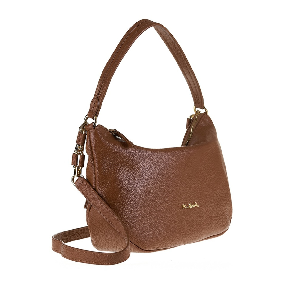 Borsa a spalla da donna Made in Italy - Modello Edera Plus - 100% pelle - 32.5 x 19.0 x 10.0 cm