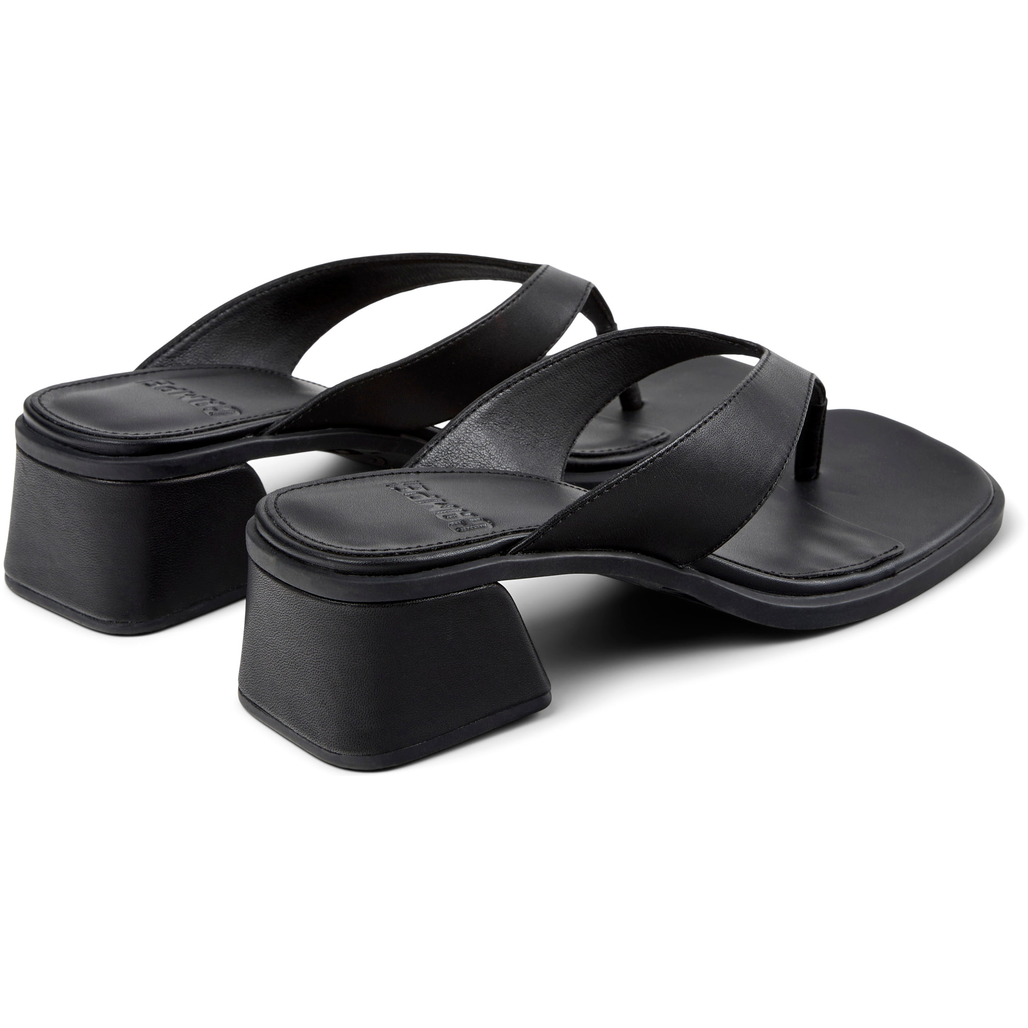 Sandalias - CAMPER Kora Sandal - Negro - Cuero liso
