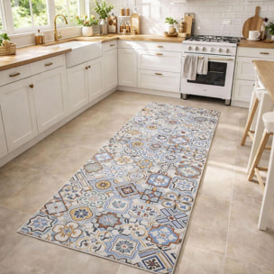 Tapis de cuisine en PVC motif géométrique PKIT