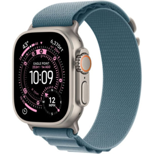 Montre connectée APPLE WATCH 49mm Tit Nat / Bleu Alp Ultra 3 M Cellul
