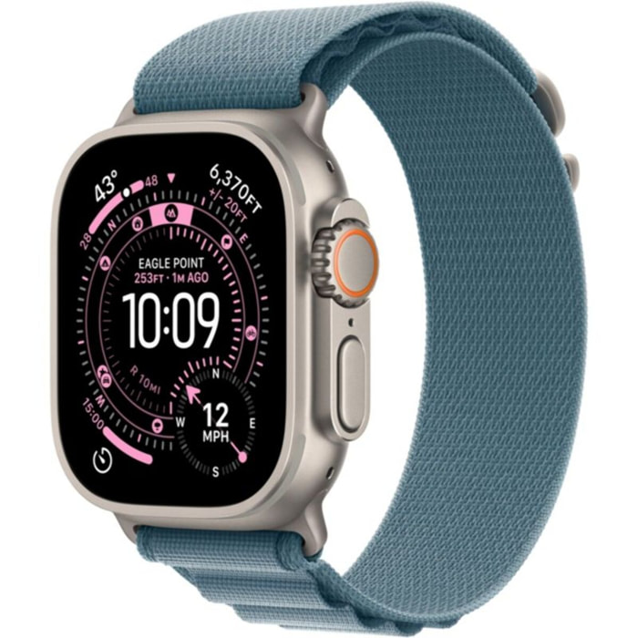 Montre connectée APPLE WATCH 49mm Tit Nat / Bleu Alp Ultra 3 M Cellul