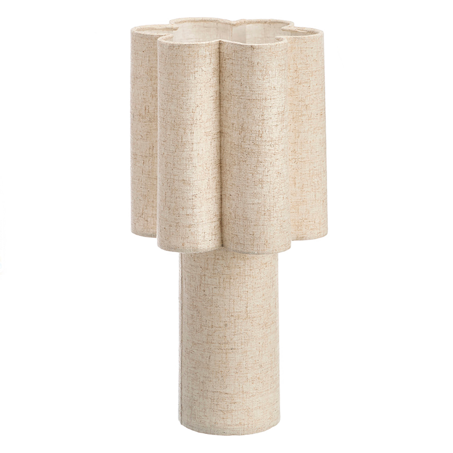 Lámpara de sobremesa con diseño de flor. 43cm.